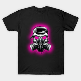 Toxic/Radioactive Skull Gas Mask T-Shirt
